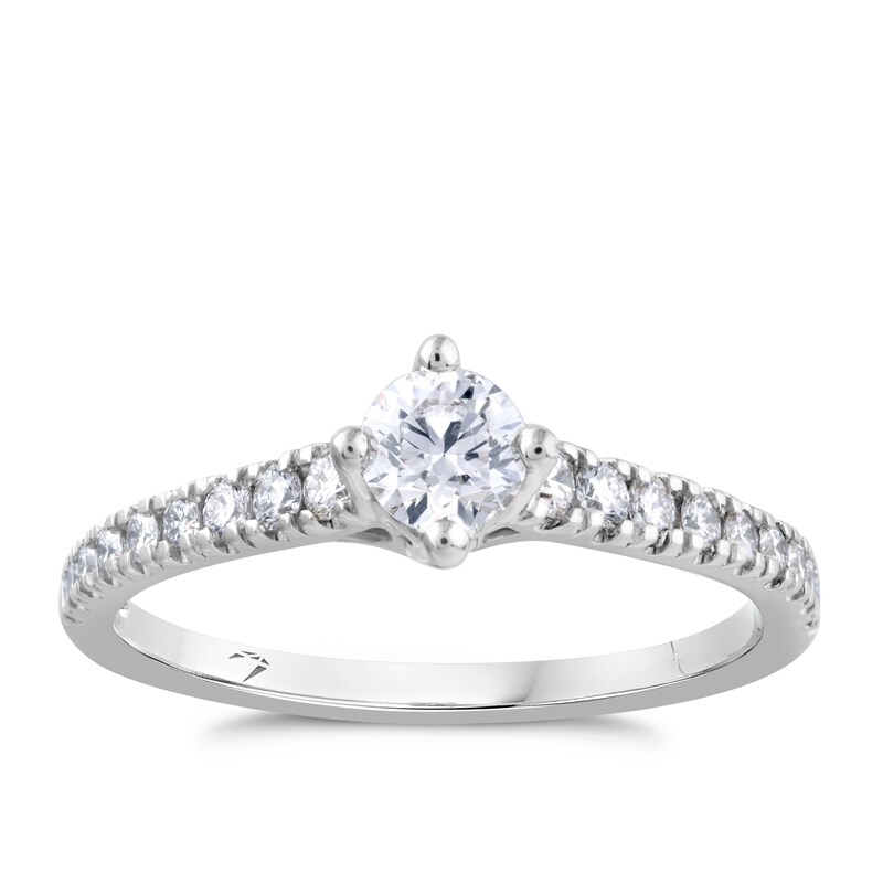 Main Image 1 of Platinum 0.50ct Diamond Ring