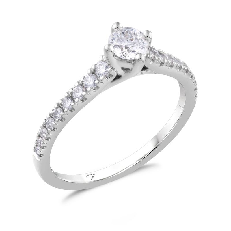 Main Image 2 of Platinum 0.50ct Diamond Ring