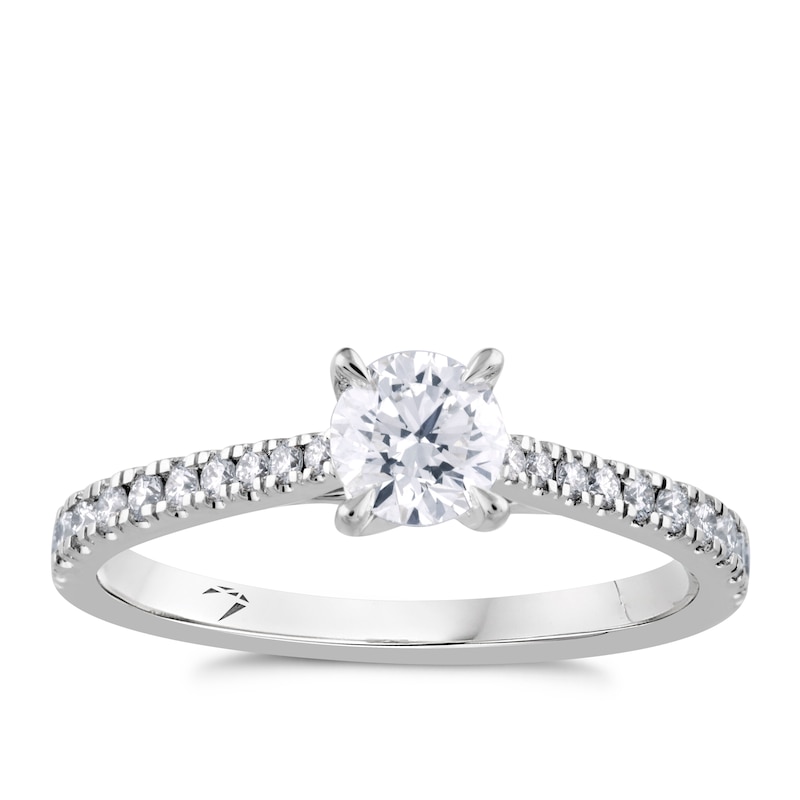 Arctic Light Platinum 0.66ct Total Diamond Ring