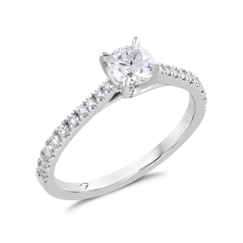 Arctic Light Platinum 0.66ct Total Diamond Ring