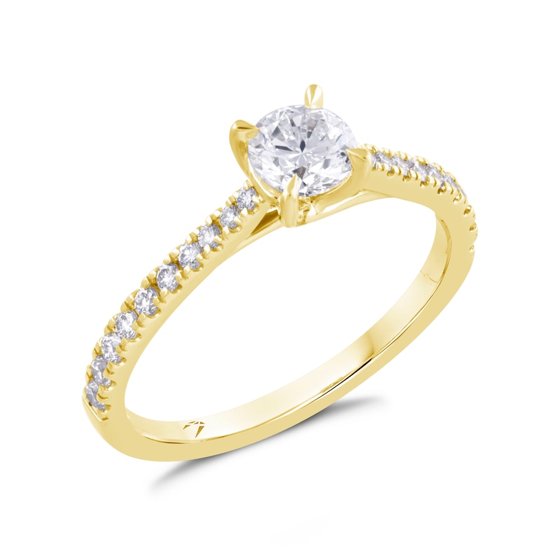 Arctic Light 18ct Yellow Gold 0.66ct Total Diamond Ring