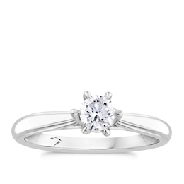 Platinum 0.30ct Diamond Solitaire Ring