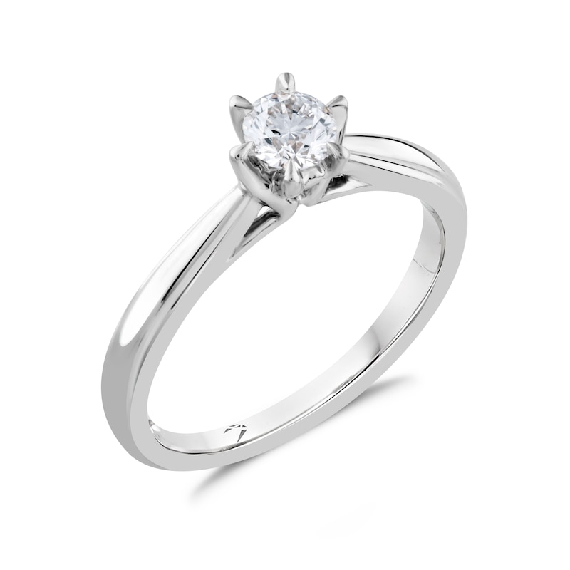 Main Image 2 of Platinum 0.30ct Diamond Solitaire Ring
