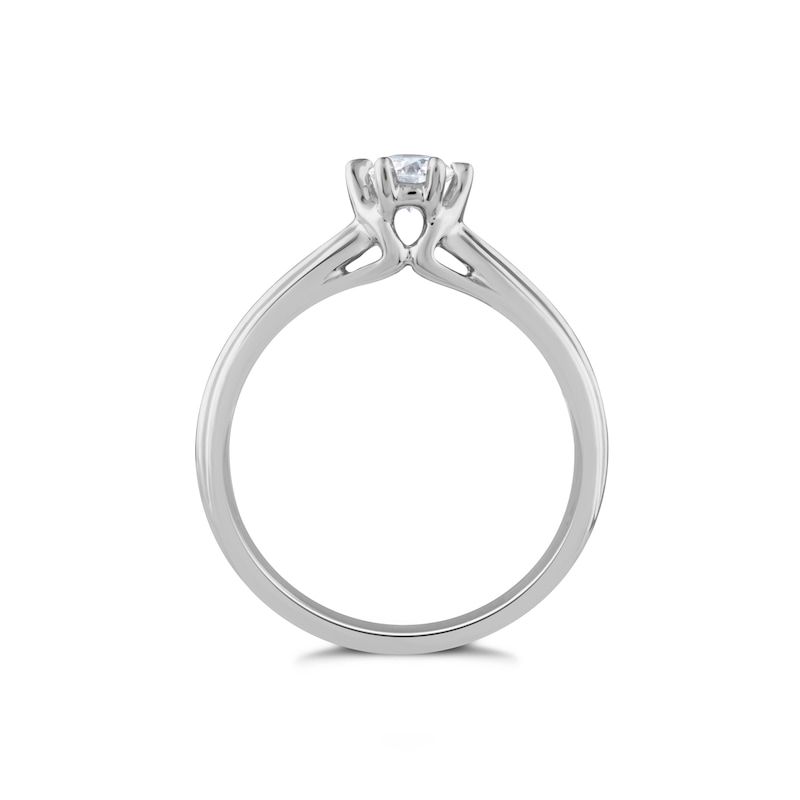 Main Image 3 of Platinum 0.30ct Diamond Solitaire Ring
