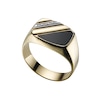 Thumbnail Image 0 of Men's 9ct Gold Diamond & Onyx Signet Ring
