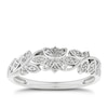 Thumbnail Image 1 of 9ct White Gold 0.10ct Diamond Fancy Ring