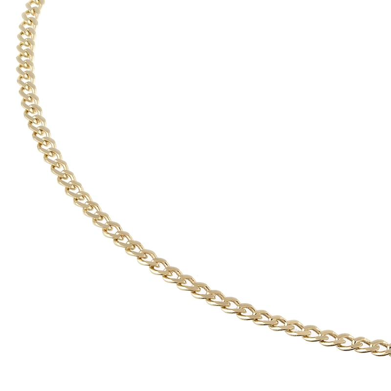 9ct Yellow Gold 20 Inch Dainty Curb Chain