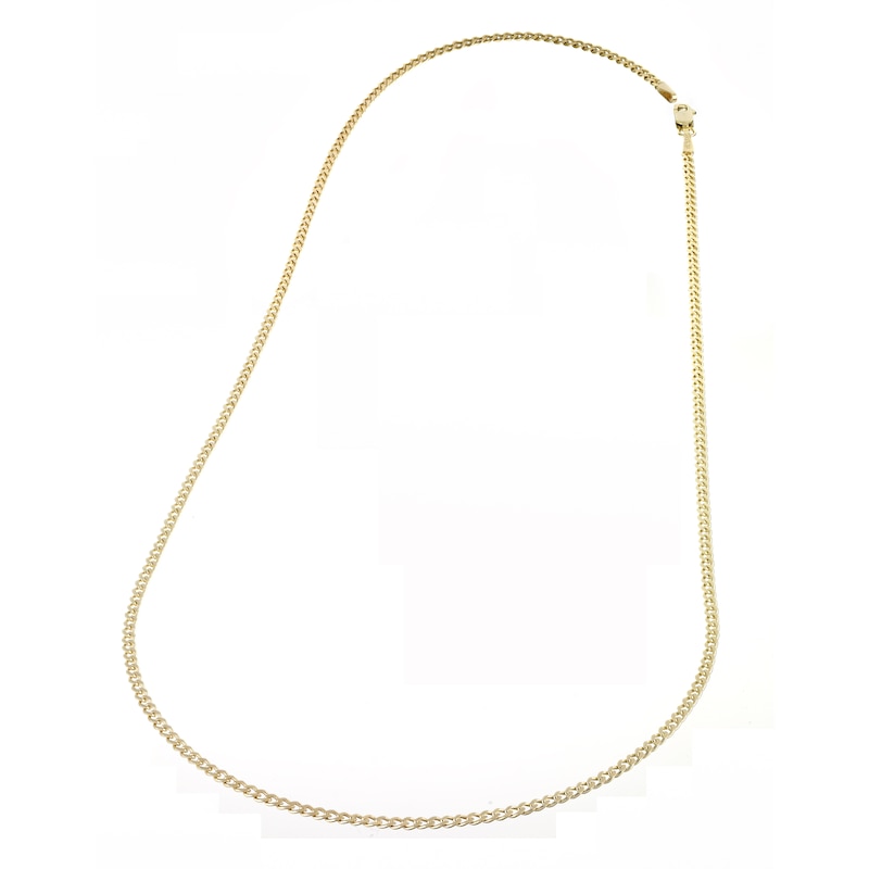 9ct Yellow Gold 20 Inch Dainty Curb Chain