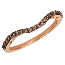 Le Vian 14ct Rose Gold 0.18ct Chocolate Diamond Shaped Ring