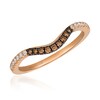 Thumbnail Image 0 of Le Vian 14ct Rose Gold 0.18ct Clear & Chocolate Diamond Shaped Ring