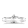 Thumbnail Image 1 of Engagement Ring The Diamond Story 18ct White Gold 0.20ct Total Diamond Ring