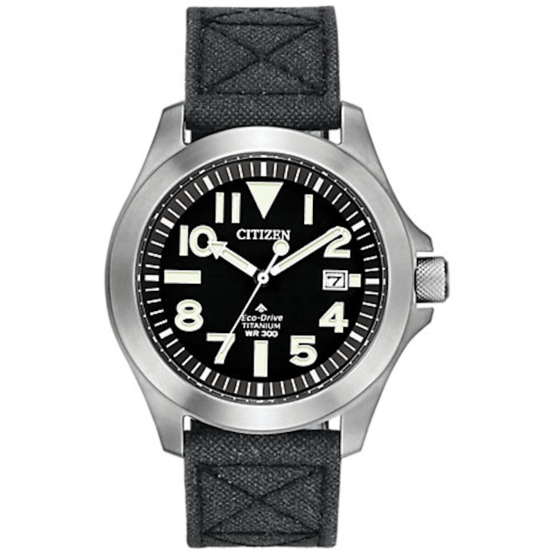 Citizen Eco Drive Men's Black Strap Watch