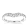 Thumbnail Image 0 of Platinum 0.15ct Diamond Set Shaped Band