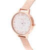 Thumbnail Image 2 of Olivia Burton Celestial Rose Gold-Tone Mesh Bracelet Watch