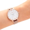 Thumbnail Image 3 of Olivia Burton Celestial Rose Gold-Tone Mesh Bracelet Watch