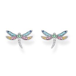 Thomas Sabo Paradise Dragonfly 925 Sterling Silver Earrings