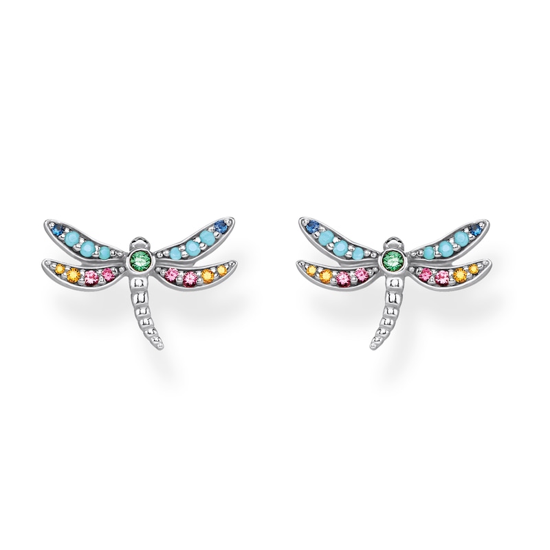 Thomas Sabo Paradise Dragonfly 925 Sterling Silver Earrings