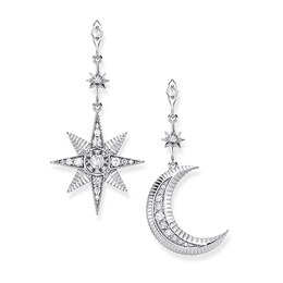 Thomas Sabo Kingdom 925 Sterling Silver Cz Drop Earrings
