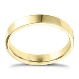 9ct Yellow Gold Extra Heavy Flat Court 2mm Ring