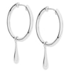 Thumbnail Image 0 of Lucy Quartermaine Sterling Silver Charm Drop Hoop Earrings