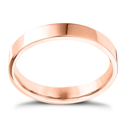 18ct Rose Gold Extra Heavy Flat Court 2mm Ring