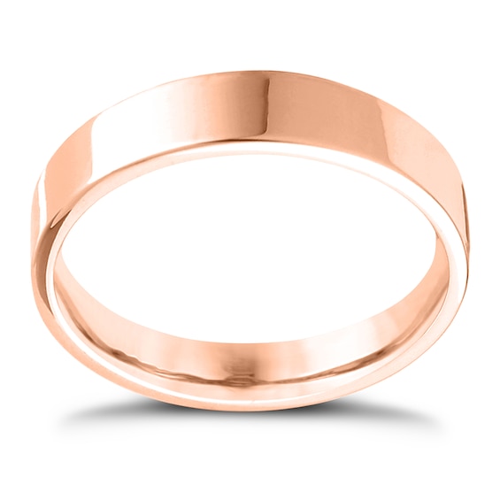 18ct Rose Gold Extra Heavy Flat Court 7mm Ring