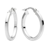 Thumbnail Image 0 of 9ct White Gold 15mm Slim Hoop Earrings