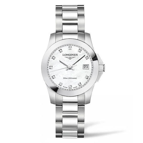 Longines Conquest Ladies’ Diamond Bracelet Watch