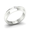 Thumbnail Image 2 of The Diamond Story 18ct White Gold 0.18ct Diamond Ridged Ring