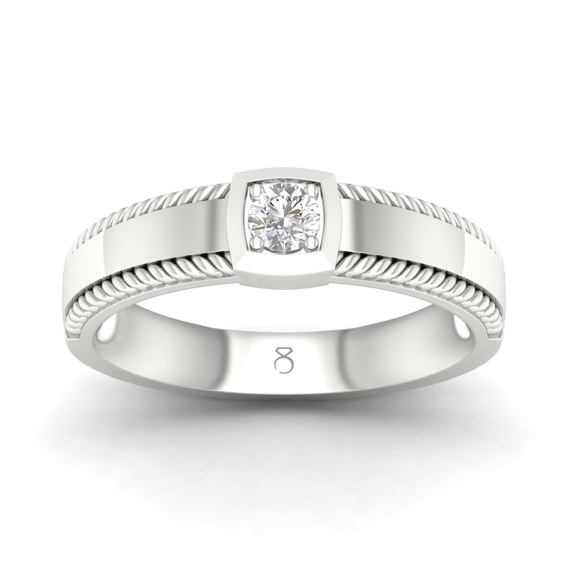 Main Image 1 of The Diamond Story 18ct White Gold 0.18ct Diamond Ring