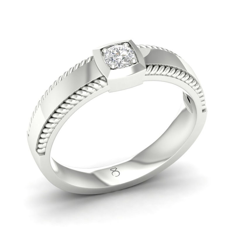 Main Image 2 of The Diamond Story 18ct White Gold 0.18ct Diamond Ring