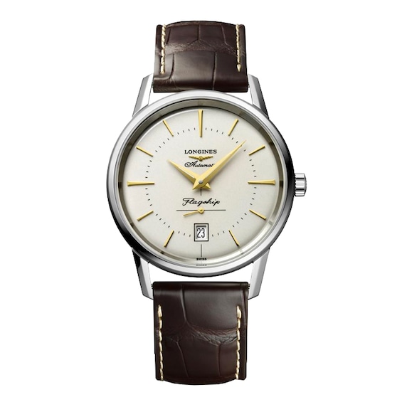 Longines Flagship Heritage Men’s Brown Leather Strap Watch