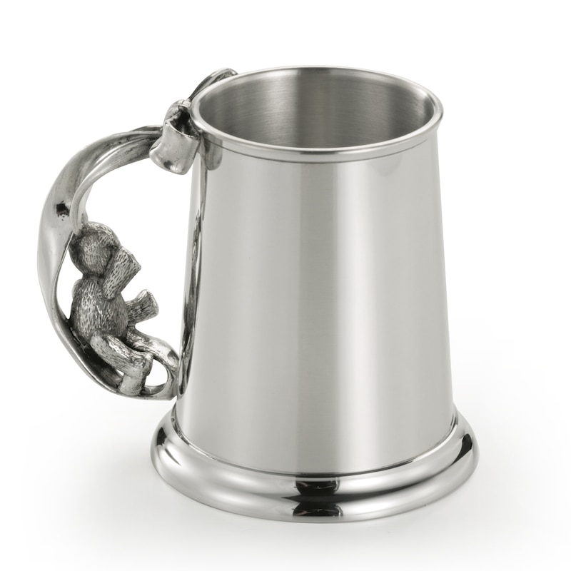 Royal Selangor Teddy Pewter Christening Baby Mug & Gift Box