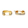 Thumbnail Image 1 of 9ct Yellow Gold Glitter Double Row Hoop Earrings