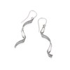 Thumbnail Image 1 of 9ct White Gold Sparkling Twist Earrings