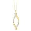 Thumbnail Image 0 of 9ct Yellow Gold Sparkle Twist Pendant