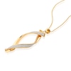 Thumbnail Image 1 of 9ct Yellow Gold Sparkle Twist Pendant