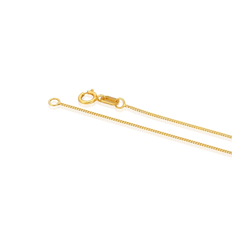 9ct Yellow Gold Sparkle Twist Pendant