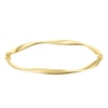 Thumbnail Image 0 of 9ct Yellow Gold Hinged Twist Bangle