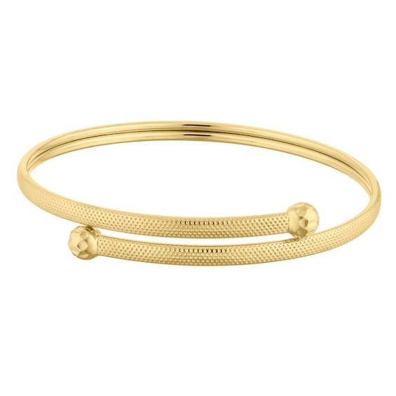 9ct Yellow Gold Torque Flexible Bangle Ernest Jones