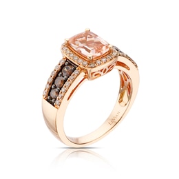 Le Vian 14ct Rose Gold 0.58ct Diamond & Morganite Ring