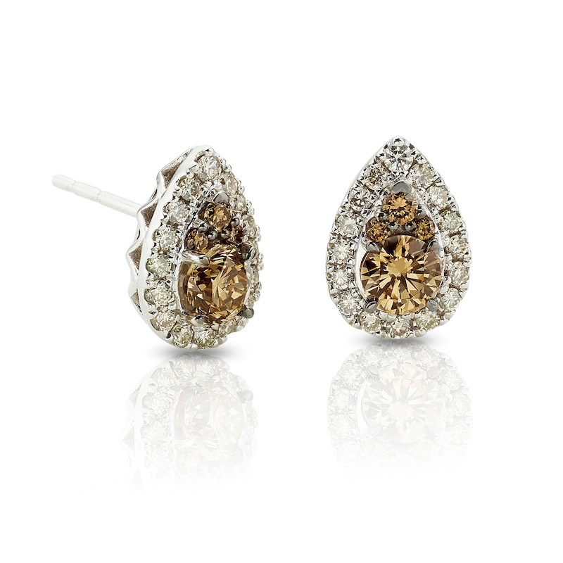 Main Image 1 of Le Vian 14ct White Gold 0.69ct Chocolate Diamond Earrings