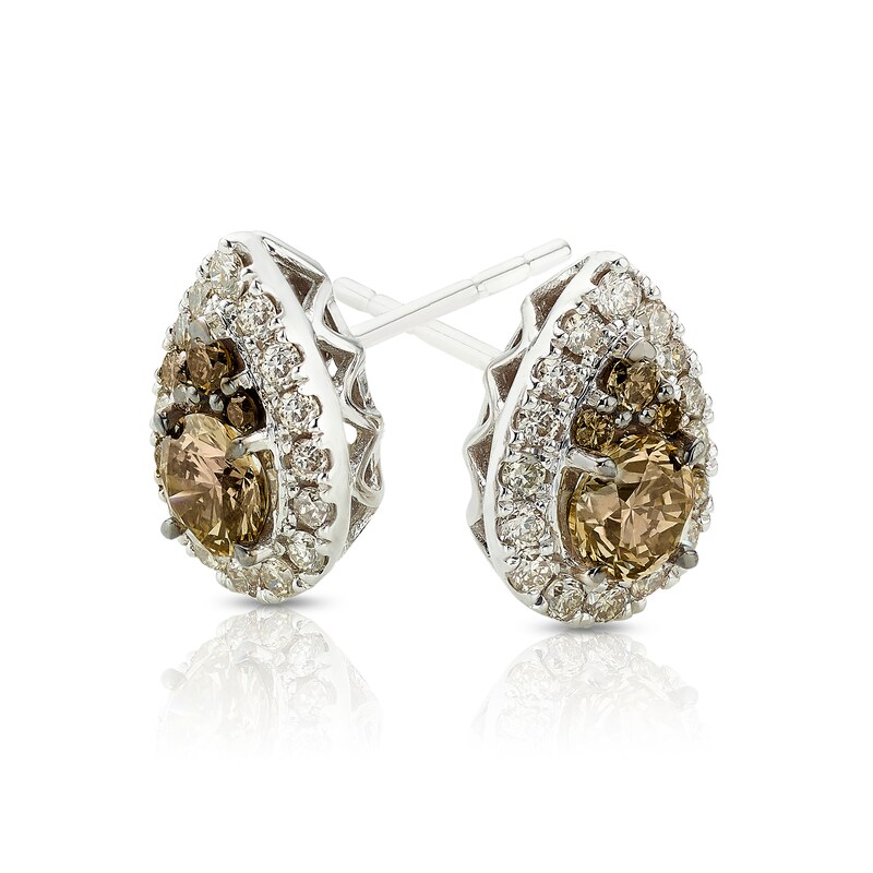 Main Image 2 of Le Vian 14ct White Gold 0.69ct Chocolate Diamond Earrings