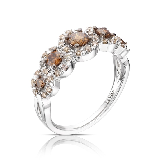 Le Vian 14ct White Gold 0.69ct Chocolate Diamond Ring