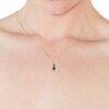 Thumbnail Image 1 of 14ct Yellow Gold 0.18ct Chocolate Diamond & Emerald Pendant