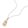 Thumbnail Image 1 of 14ct Rose Gold 0.29ct Chocolate Diamond & Opal Pendant