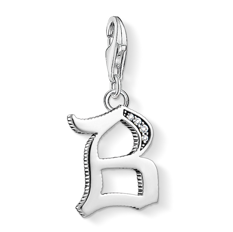 Thomas Sabo Charm Club Silver Vintage B Letter Charm