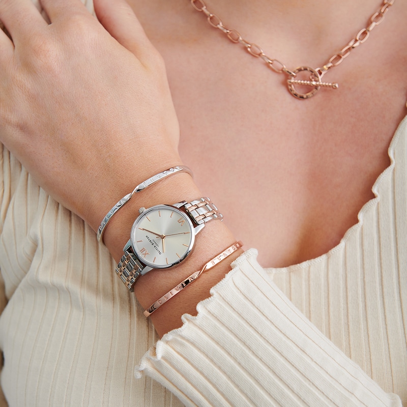 Olivia Burton The England Ladies' Two-Tone Bracelet Watch