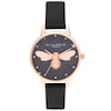 Thumbnail Image 1 of Olivia Burton Lucky Bee Black Vegan Leather Strap Watch