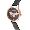 Thumbnail Image 2 of Olivia Burton Lucky Bee Black Vegan Leather Strap Watch